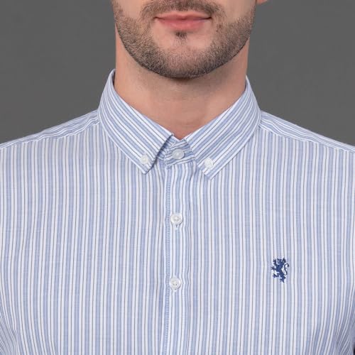 Image of Red Tape Striped Regular Fit Shirt For Men | Comfortable & Stylish