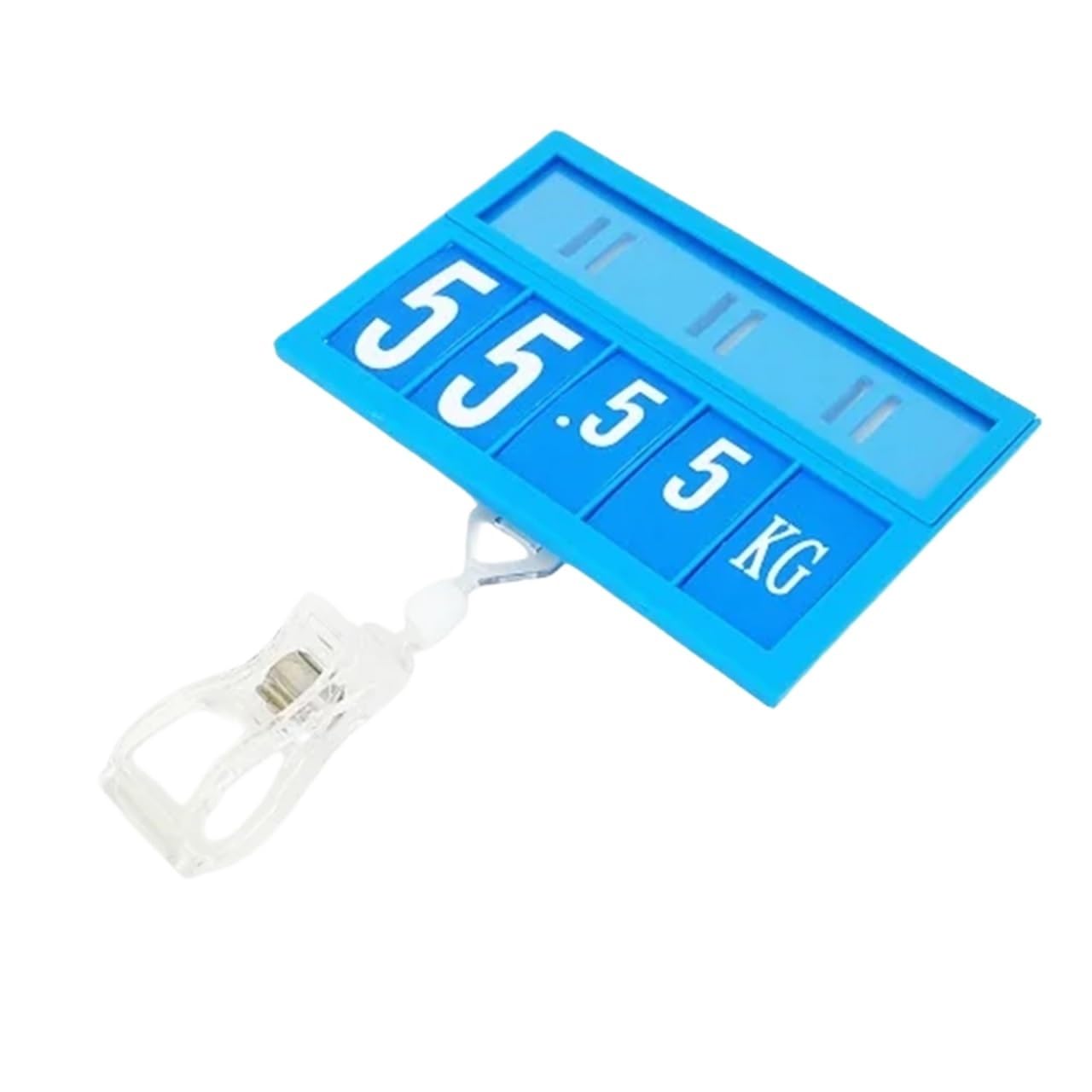 Yangshe 6Pcs Price Number Sign Display Label Card Plastic Holder Frame for Supermarket Shelf