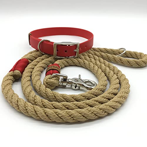 Stevertau SYLT Set aus Tauleine und verstellbarem Halsband aus Biothane
