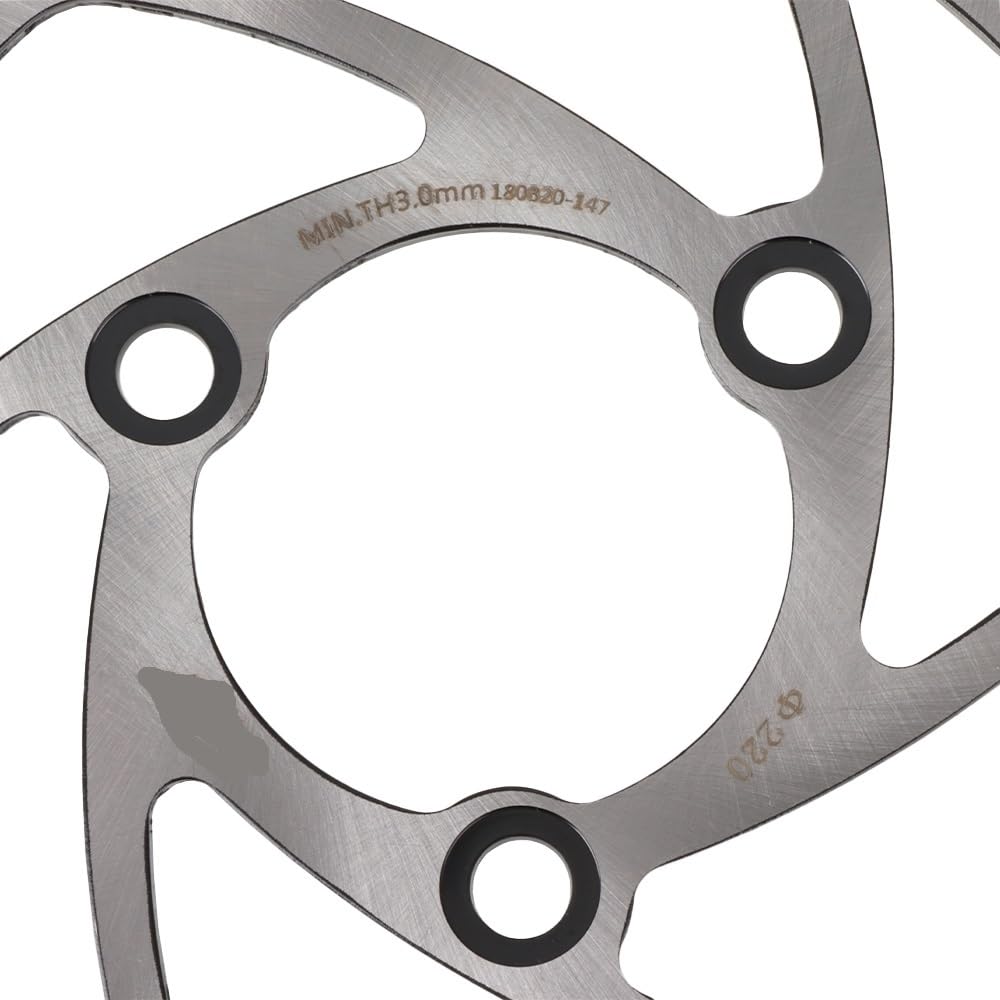 Dischi freno anteriori e posteriori universali da 220 mm for moto e scooter, 70 mm*3 fori, adatti for parti modificate parte(2 pcs)