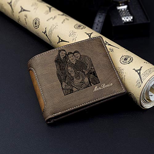 Custom Photo Wallet for Men, Personalized Engraved Wallet, Perfect Gifts for Husband Dad BF Groomsmen Son Uncle4