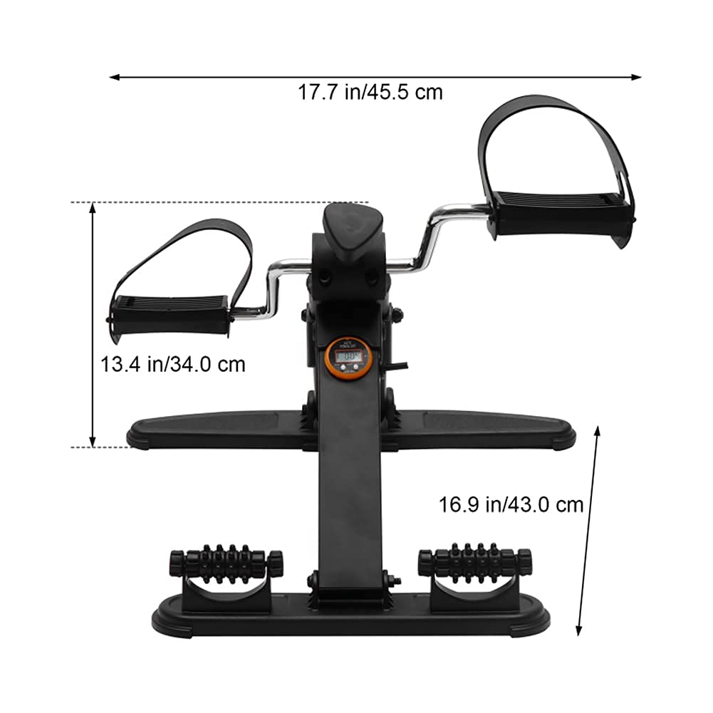 Cyclette, Bicicletta per Il Fitness, Mini Cyclette per Fitness Indoor Tapis roulant per Riabilitazione Verticale Bicicletta per Ciclismo Stepper Leg Pedal Trainer