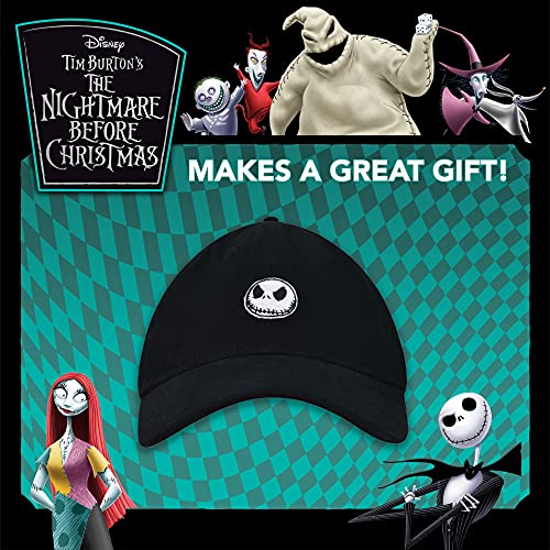 Image of Disney The Nightmare Before Christmas, Jack Skellington Adjustable Baseball Cap, Black, One Size