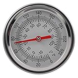 OSALADI Termómetro de Compostaje Sonda de Acero Inoxidable Medidor de Temperatura de Suelo 10 a 100℃ Herramienta de Medición Precisa para Jardinería y Cultivo