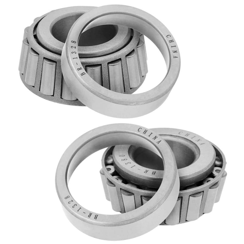 [2-Sets] Cone: 1380 Cup: 1328 Tapered Roller Bearing 7/8" x 2.0625" x 0.7625" (ID x OD x W) | 22.225 mm x 52.388 mm x 19.368 mm (ID x OD x W) Premium