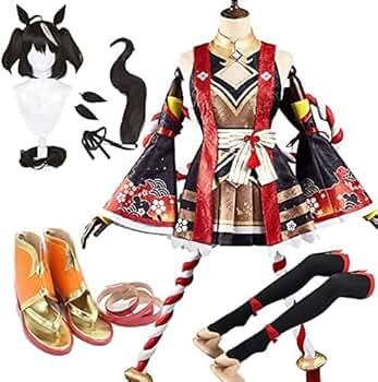 キタサンブラック勝負服　コスプレ　M ウィッグ靴付き Amazon.co.jp: [YJANZP] 【即纳】COSXINコスプレ衣装 ウィッグ