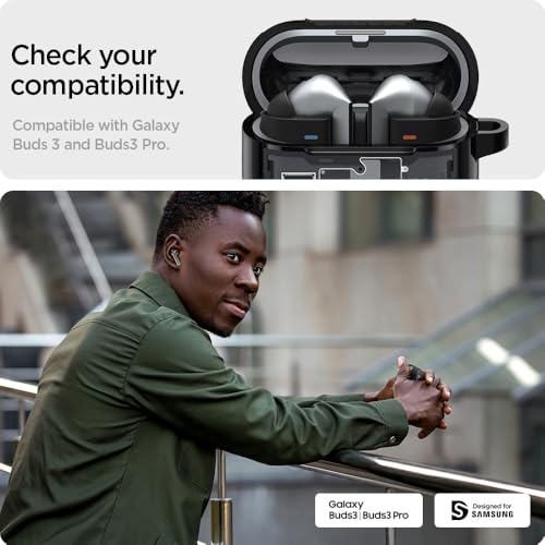 Spigen Galaxy Buds3 Pro Case, Carabiner, Shock Proof ZeroOne - Image 3