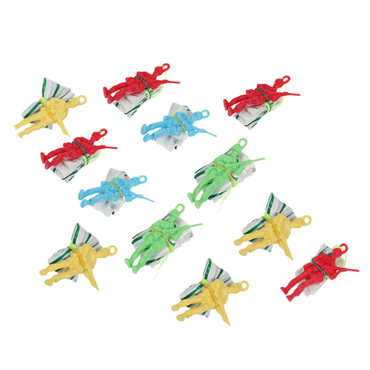SUPVOX Soldier Parachute Toy 12pcs Parachute Soldiers for Boys and Girls Perfect for and