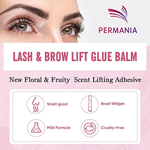 6. Bild von PERMANIA Lash Lifting Kleber, Wimpernlifting Kleber, Wimpernkleber, Augenbrauen kleber,Erdbeergeschmack, Schnell trocknend -10g
