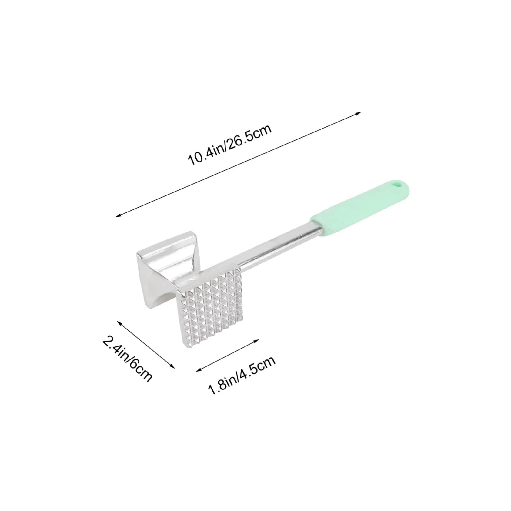 Cabilock Multifunctional Meat Hammer Blue Tenderizer Tool with Long Handle for Easy Use Ergonomic Grip for Comfort for Tenderizing Steak Pork