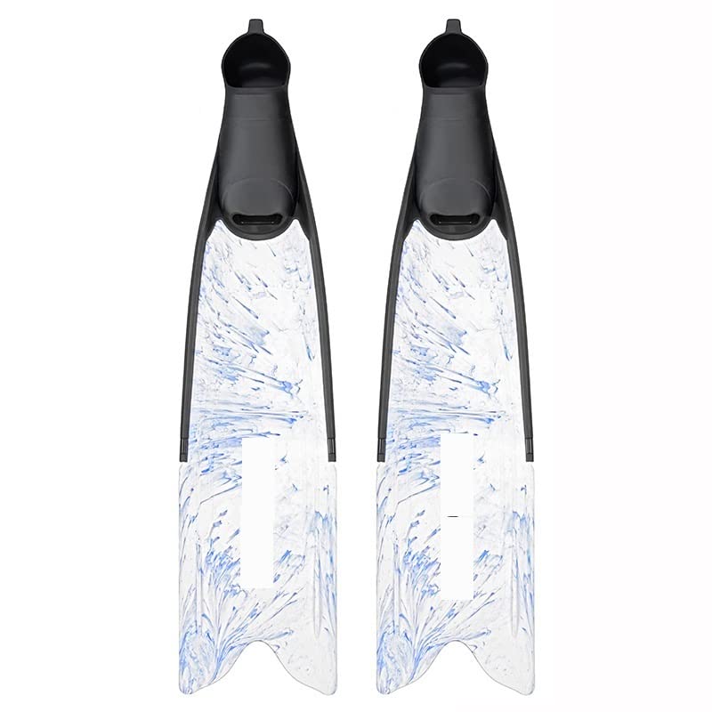 Schwimmflossen Tauchflossen Freitauchen Speerfischen Freitauchen Lange Flossen ( Color : White , Size : 36-38 )