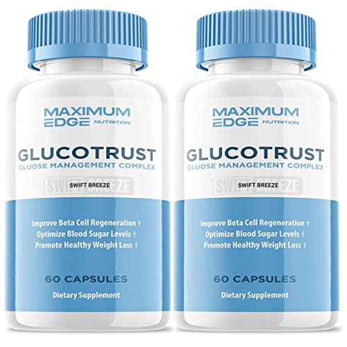 (2 Pack) Glucotrust Capsules Gluco Trust Pills Reviews (2 Month Supply)