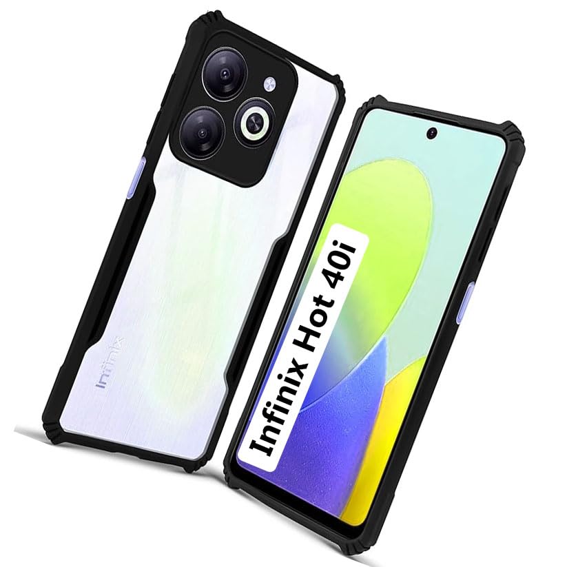 COBERTA Back Cover for Infinix Hot 40i Back Cover Case - Black Transparent (B0CVX8H2S5) Amazon Price History, Amazon Price Tracker