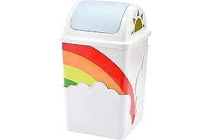 Adorable Rainbow Kids Trash Can