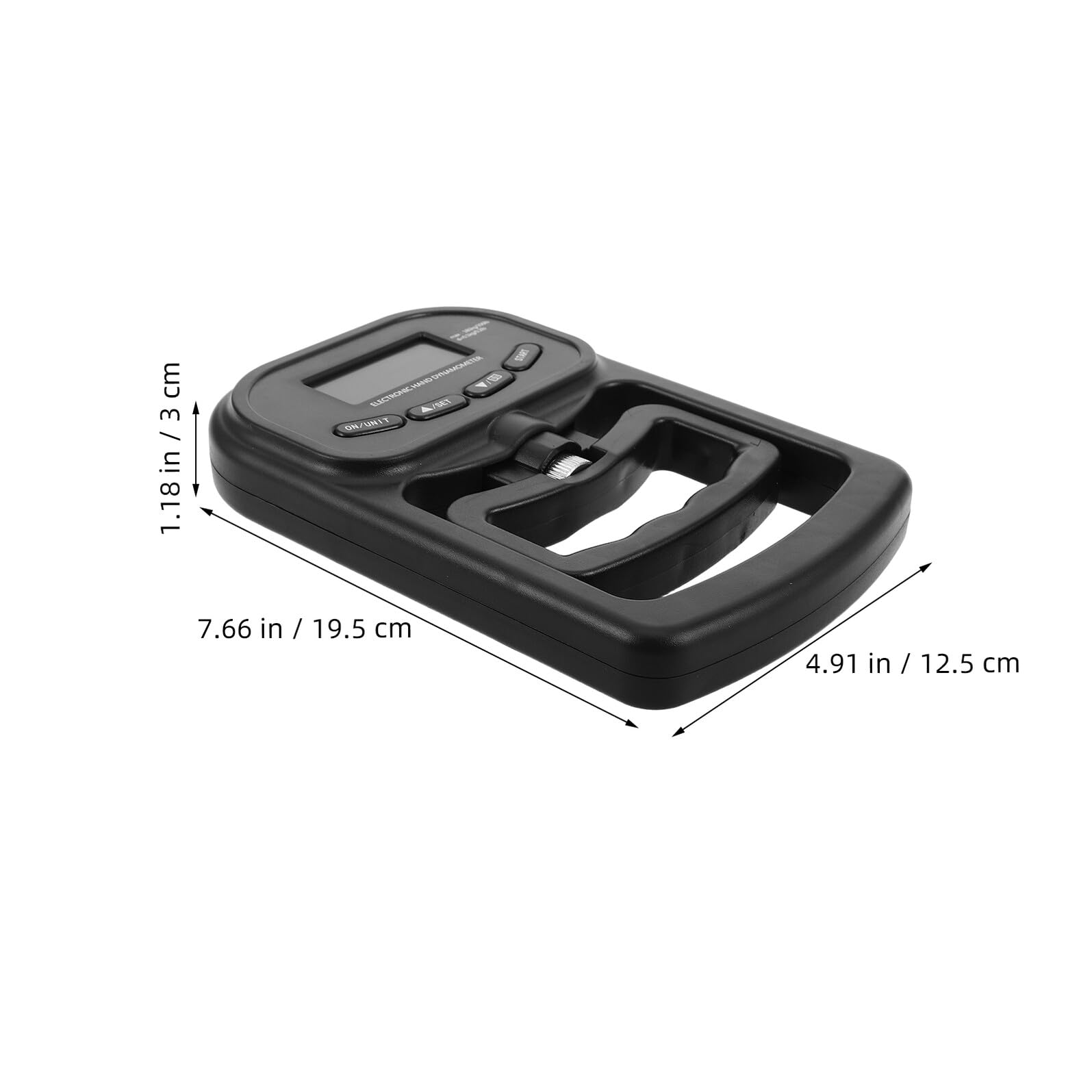 Cabilock Dinamómetro Digital de Mano Recargable 180 Kg con Pantalla LCD, Comprobador de Fuerza de Agarre para Entrenamiento Deportivo y Rehabilitación, Equipo Portátil para Gimnasio