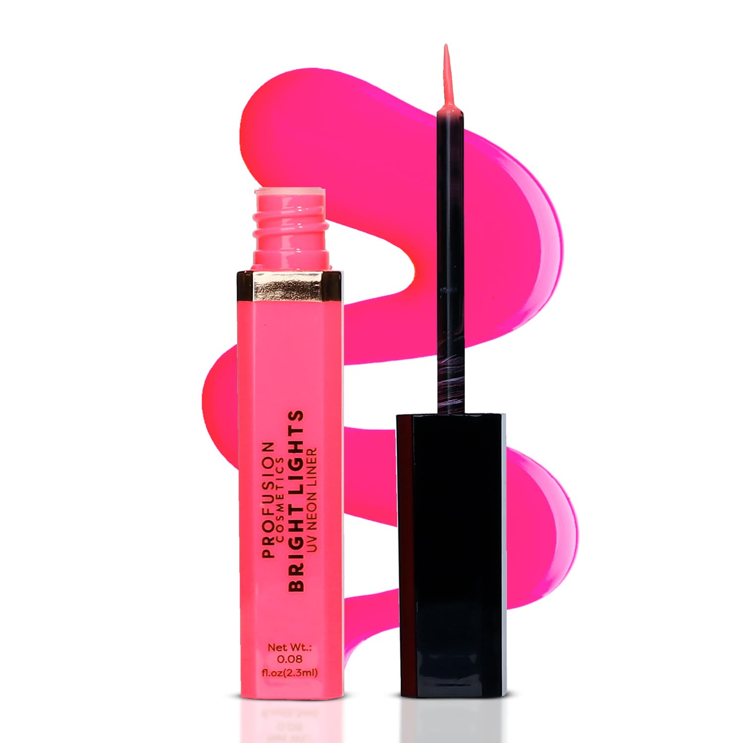 Profusion Cosmetics Bright Lights Neon & Pastel Graphic Eyeliner – Highly Pigmented with Fine Tip Applicator for Defining & Sculpting, Long-Wearing & Smudge-Proof, Flash