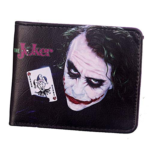 Preisvergleich Produktbild CCTXUE Geldbeutel Männer Portemonnaie Frauen Leder RFID Geldklammer Münzfach Karten Kreditkartenetui Anime Kartenetui Geschenk Mini Herren Reisebrieftasche PU Suicide Squad,J-08