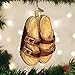 Old World Christmas Sandals Glass Blown Ornament for Christmas Tree, Handcrafted Holiday Decoration, Fashion Collection