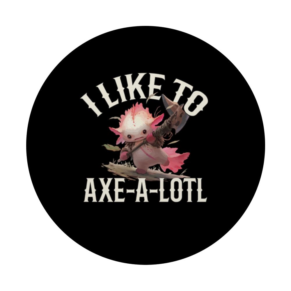 Axe Throwing Axe-A-Lotl PopSockets Swappable PopGrip, Black - Image 3