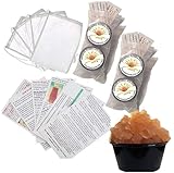 4 PORTION Cups - Makes Gallons of Original Florida Sun Kefir Water Kefir Probiotic Scoby Grains (6) SIX Brewing Bags