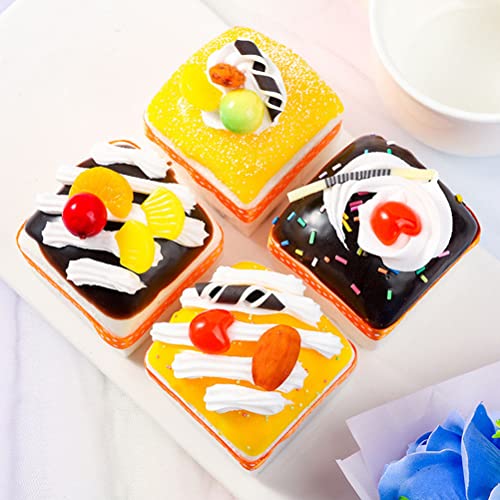 FOMIYES 2 pçs modelos de bolo simulação delicado PU decoração de bolo adereços de fotografia de assa