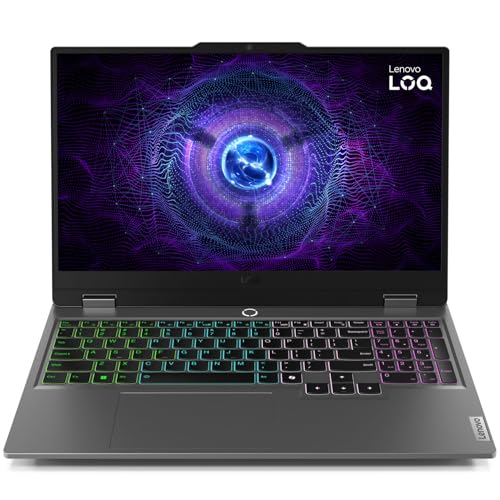 Lenovo LOQ 15IAX9 15.6 Gaming Laptop | Intel Core i5-12450HX | 24GB RAM | 1TB SSD | Nvidia GeForce RTX 4050 | RGB Backlit Keyboard | Windows 11 Home | Grey