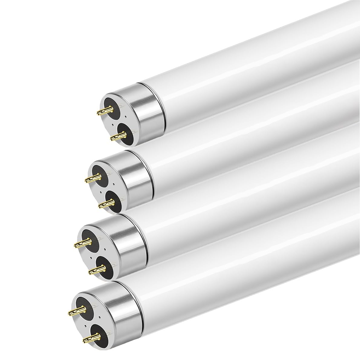 Tubes Fluorescents T8 15W 450mm 4 Pack, Blanc Froid 6500K, G13 Base, 1050LM, Faible Consommation D'énergie, éclairage D'urgence à économie D'énergie, Pour Cuisine, Salle De Bain, Armoire, Garage
