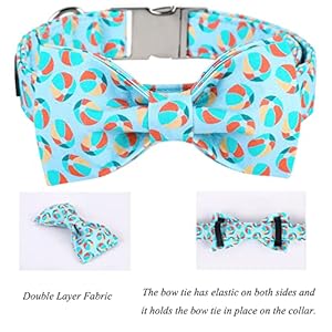 Lionet Paws: Collare per Cani con Papillon, Cotone Resistente Regolabile (40-60 cm) - Taglia Grande
 - immagine 3