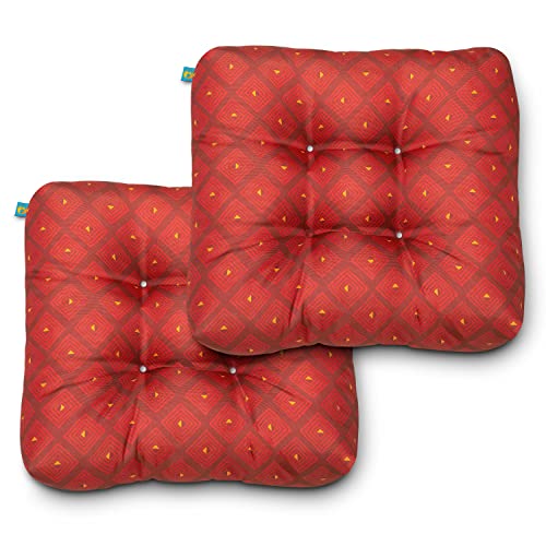 Duck Covers DCRBCH19195-2PK - Cojín para asiento de interior y exterior (45,9 x 45,5 x 5 pulgadas), diseño de mosaico de rubí