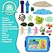 AGENTLAN Axolotl Sensory Bin,Axolotl Sensory Toys with Play Sand for Toddlers Boys and Girls, Kids Toys Gift Sand Kit for Age 3 4 5 6 7 8