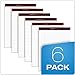 Tops Docket Gold Writing Tablet, 8-1/2 x 11-3/4 Inches, Perforated, White, Narrow Rule, 50 Sheets per Pad, 6 Pads per Pack (63942)