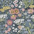 Orainege Vintage Floral Wallpaper Peel and Stick Wallpaper Floral Contact Paper 17.7in x118.1in Boho Daisy Self Adhesive Removable Wall Paper for Bedroom Decorative
