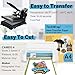 TECKWRAP Printable Heat Transfer Paper for T-Shirts 15 Sheets, 8.3