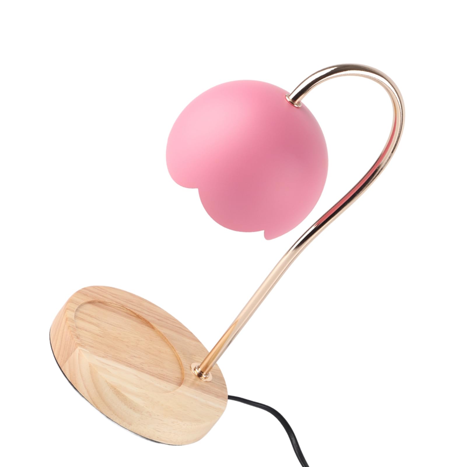 Lampe Chauffe-bougie, Dimmable No Flame Candle Melting Metal Candle Warmer Lantern for Yankee Candle Large Jar (Rose)