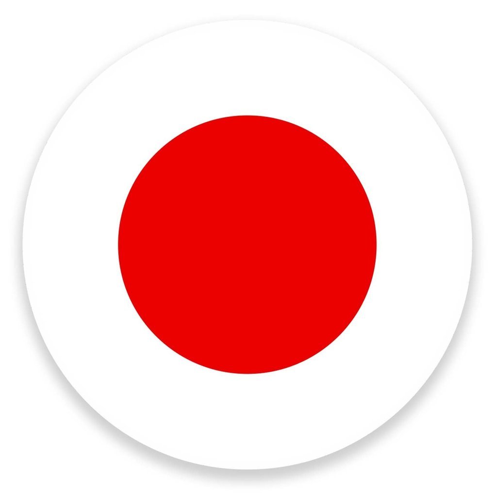 DestinationVinyl 2 x 10cm/100mm Japan Flag Window Cling Sticker Car Van Campervan Glass #9084