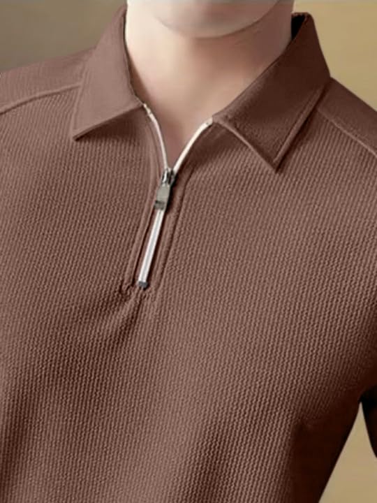 Image of GRECIILOOKS Tshirt for Man | T Shirt for Mans | Mens Tshirts | Polo T- Shirt for Mens | Half Sleeve Polo Neck Tshirt for Men (Available in Plus Sizes)
