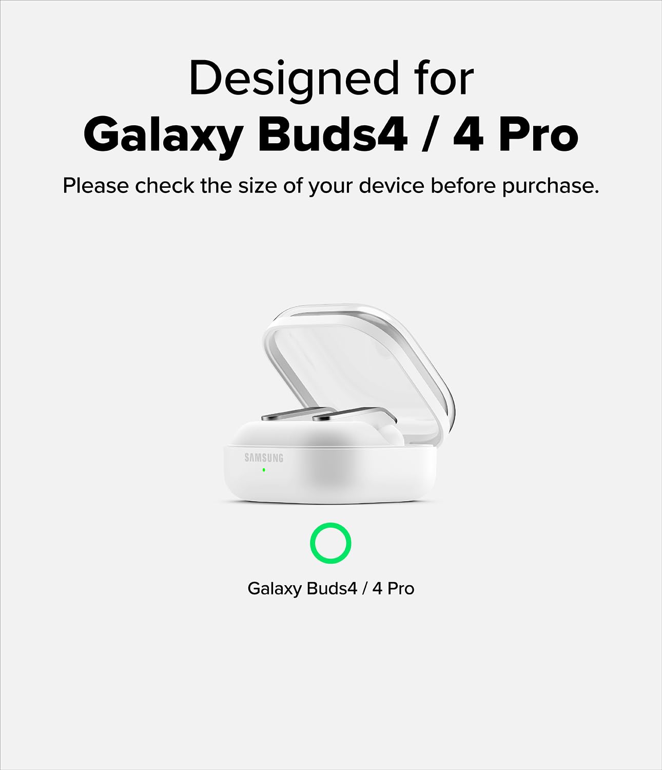 Ringke Onyx Funda Magnética para Samsung Galaxy Buds 4 Pro / 4 [Compatible con MagSafe] Previene Manchas de Grasa, Se Siente Bien en la Mano, Carcasa Antideslizante - Verde Salvia