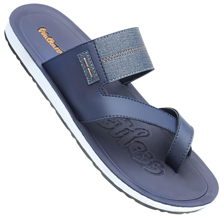 WALKAROO WG5301 Mens Sandals for dailywear and regular use for Indoor & Outdoor - Blue (B0CL6F37K4) Amazon Price History, Amazon Price Tracker