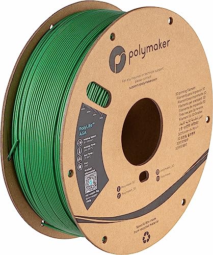 Image of Polymaker ASA Filament 1.75mm Galaxy Green, 1kg ASA 3D Printing Filament, Heat & Weather Resistant - ASA 3D Printer Filament Perfect for Printing Outdoor Functional Parts