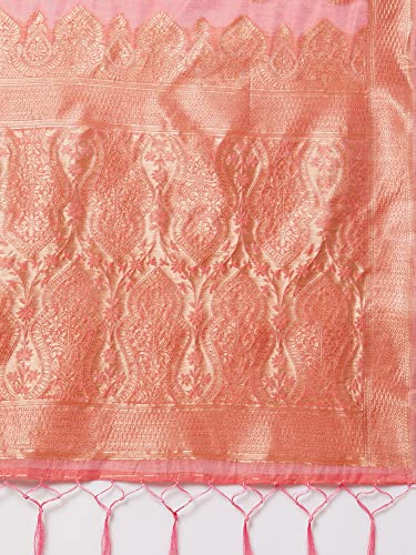 Image of AKHILAM Women's Cotton silk Woven Design Saree With Unstitched Blouse Piece(COTFLW09 Parent)
