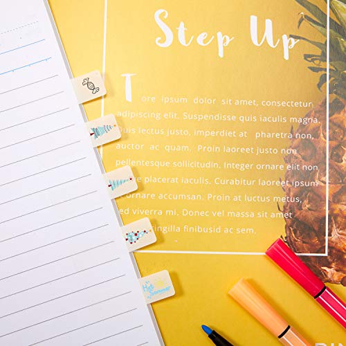 Sticky Index Tabs Page Marker Pop-up Page Flags Notes Tabs Writable and Repositionable File Tabs Flags Page Tab for Page Marker 1.6 x 0.5 Inch, White (800 Pieces) - Image 4