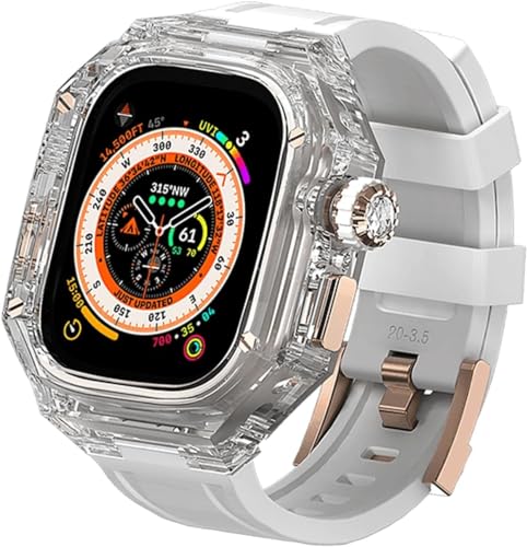 Kit de remplacement pour Apple Watch Series 9 8 7 bracelet de montre en métal robuste iWatch 45mm