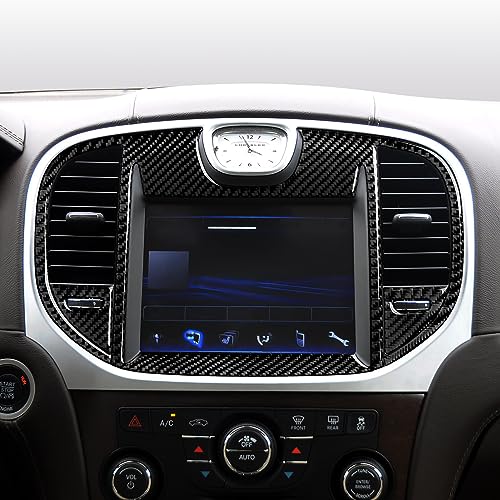 Image of Car Central Navigation Screen Air Outlet Vent Decals for 2011 2012 2013 2014 Chrysler 300 / 300C / 300S / Limited /Base Accessories Interior Stickers