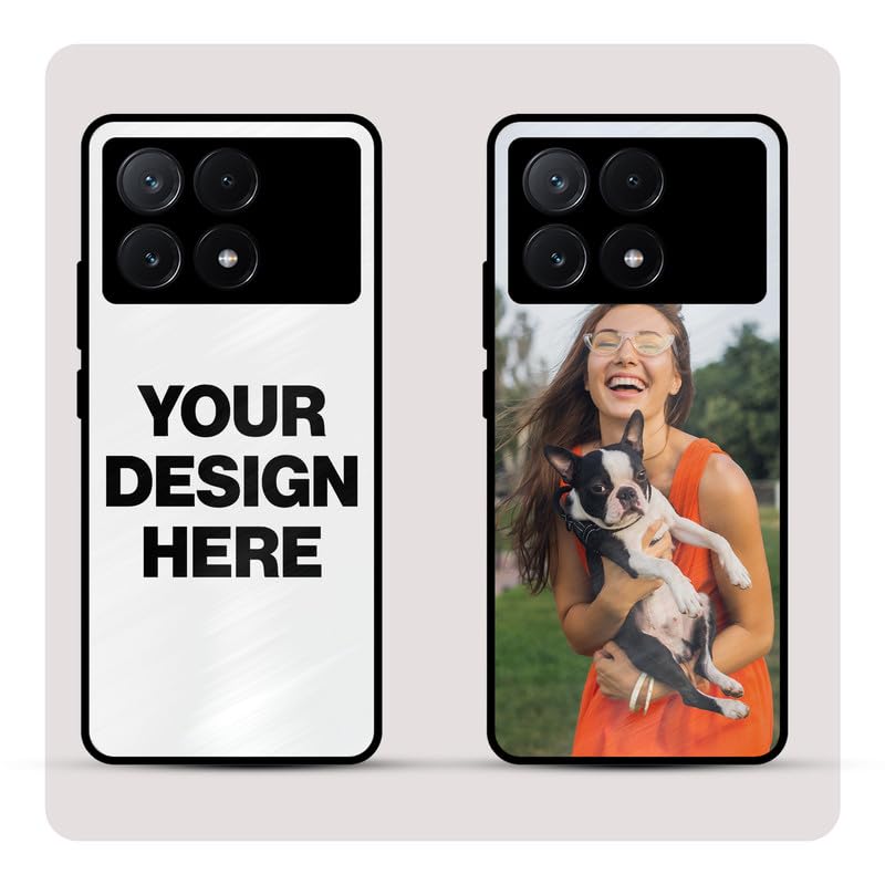 Image of Personalized Back Cover for Poco X6 Pro | Custom Case with Name, Photo or Logo | PrintShield Hybrid with Soft TPU Grip & Scratch Protection
