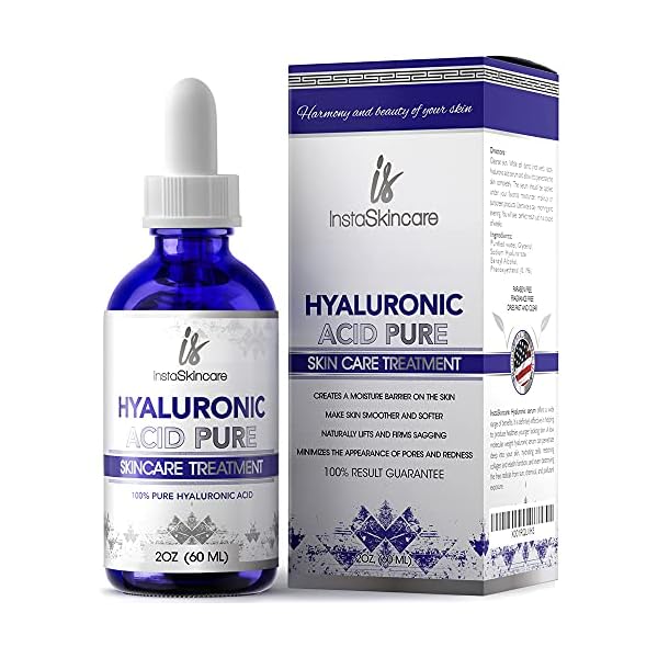 Hyaluronic-Acid-for-Face-100-Pure-Medical-Quality-Clinical-Strength-Formula-Anti-aging-serum-for-your-skin-and-lips-2-oz Hyaluronic Acid Serum for Face (2 Oz) - Serum for Skin and Lips - Hydrating and Moisturizing Face Serum for All Skin Types - Paraben and Fragrance-Free