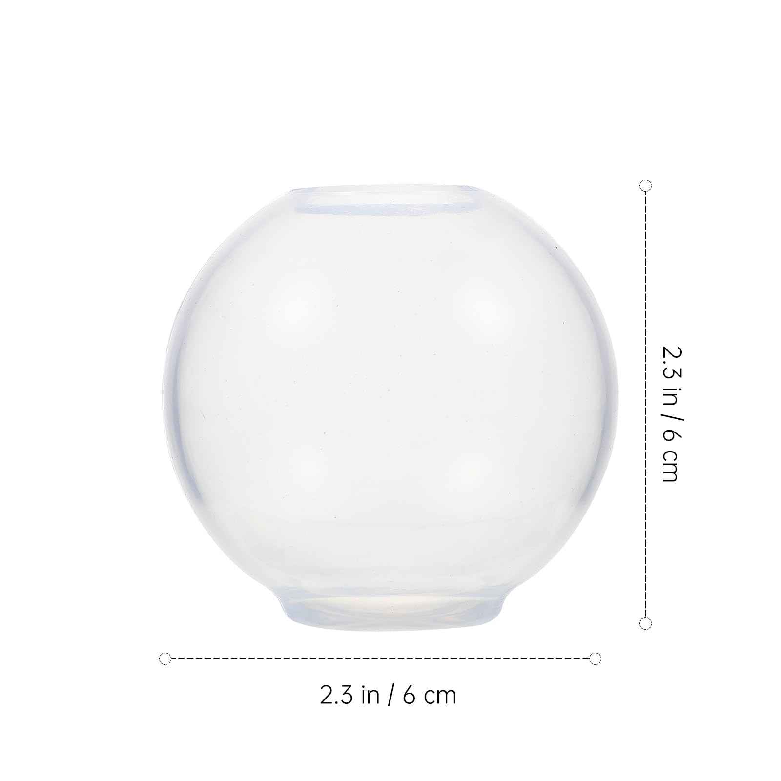 Amosfun Sphere Globe Ornaments Mold Silicone Ball Mold for Making Resin Casting Soap Candle 2.3 Inch