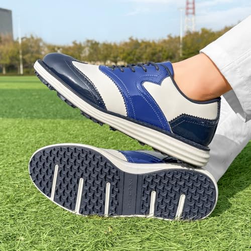 Image of Men Golf Shoes Professional 9 Spikes Comfortable Outdoor Golf Training Sport Sneakers for Men