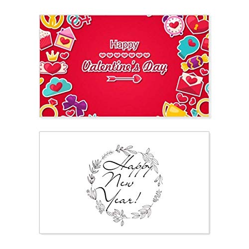 Tarjeta de felicitación de San Valentín Love New Year para dedicatorias de amor
