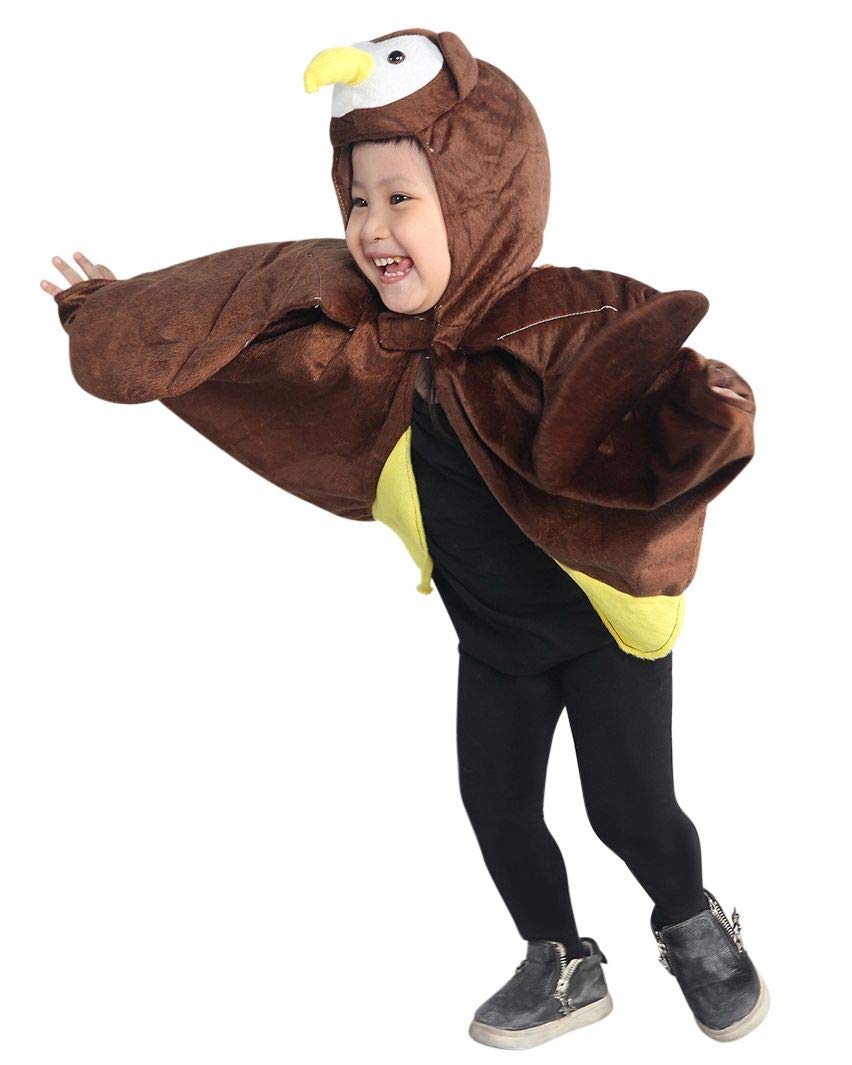 SerunaAnimal Cape Costume, 74-110, for Baby Babies, Small Child, Children's Hooded Cape Costume, Animal Fancy Dress Carnival Costume
