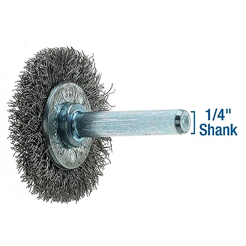 Mercer 182020b Gewellter Draht Rad 5,1 cm X 1/10,2 cm Schaft für Bohrmaschine und sterben Mahlwerk, 182010B 0 wattsW, 0 voltsV